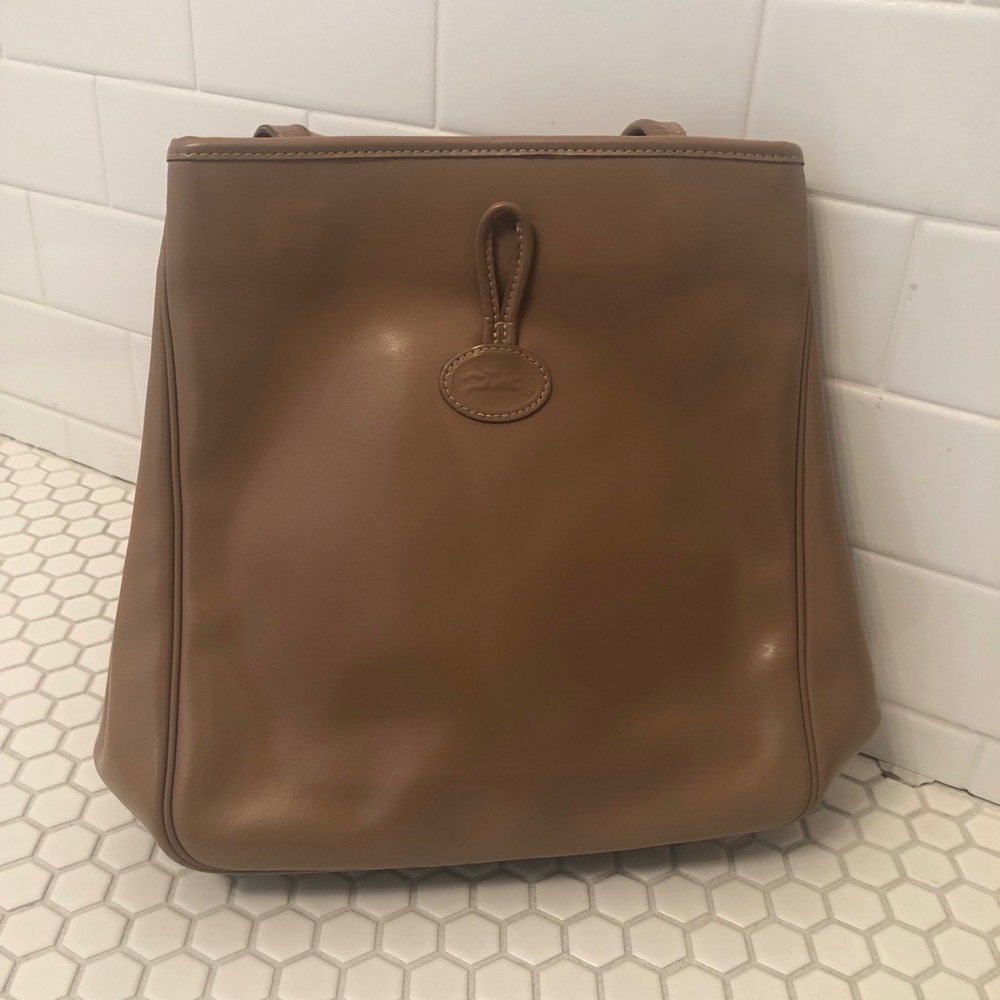 LONGCHAMP Roseau Brown Leather Shoulder Bag